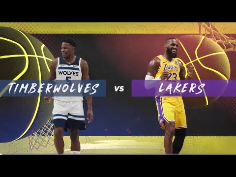 Minnesota Timberwolves @ Los Angeles Lakers Game 1 simulation - YouTube