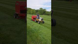 Cub Cadet 1772 With Steiner Lawn Sweeper! #lawncare