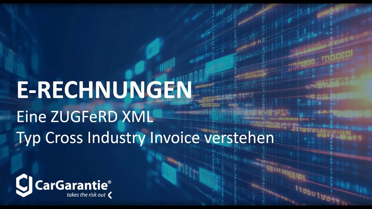 E Rechnung   Eine ZUGFeRD XML Typ Cross Industry Invoice verstehen