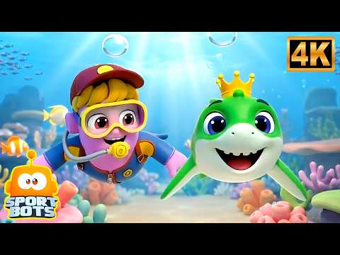 Baby Shark Doo Doo Doo | Popular Kids Song & Nursery Rhyme by Sportbots