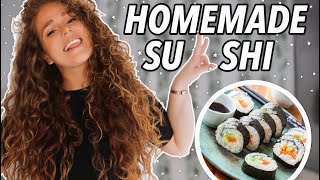 Making Homemade SUSHI for the FIRST TIME *SO EASY* | MILA WENDLAND