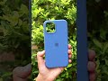 Blue original silicone case for apple iphone 12