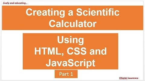 Scientific Calculator Part 1
