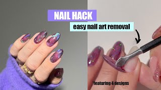 Watch me apply and remove peelable nail art - the results are satisfyingly mesmerizing! screenshot 4