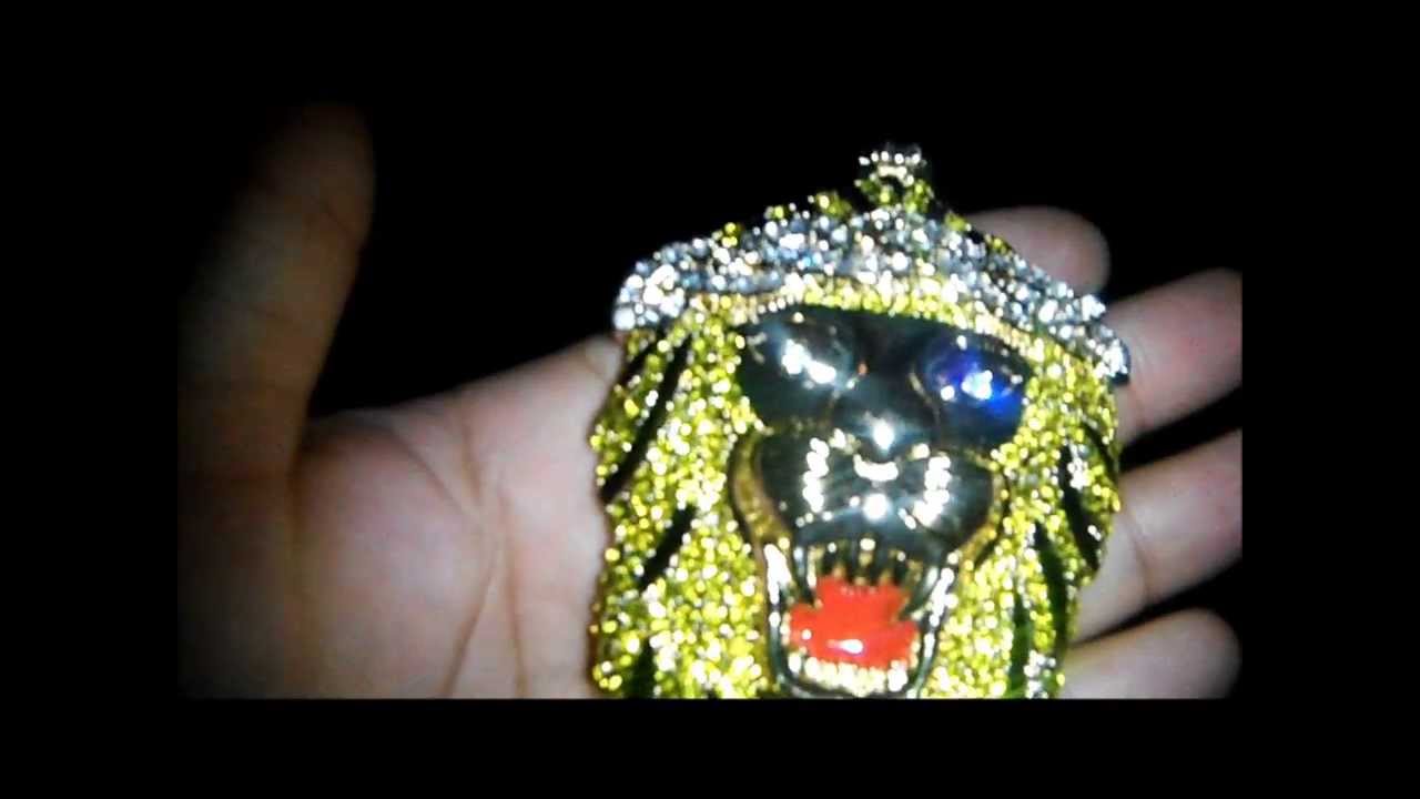Custom Iced Out Lion Head