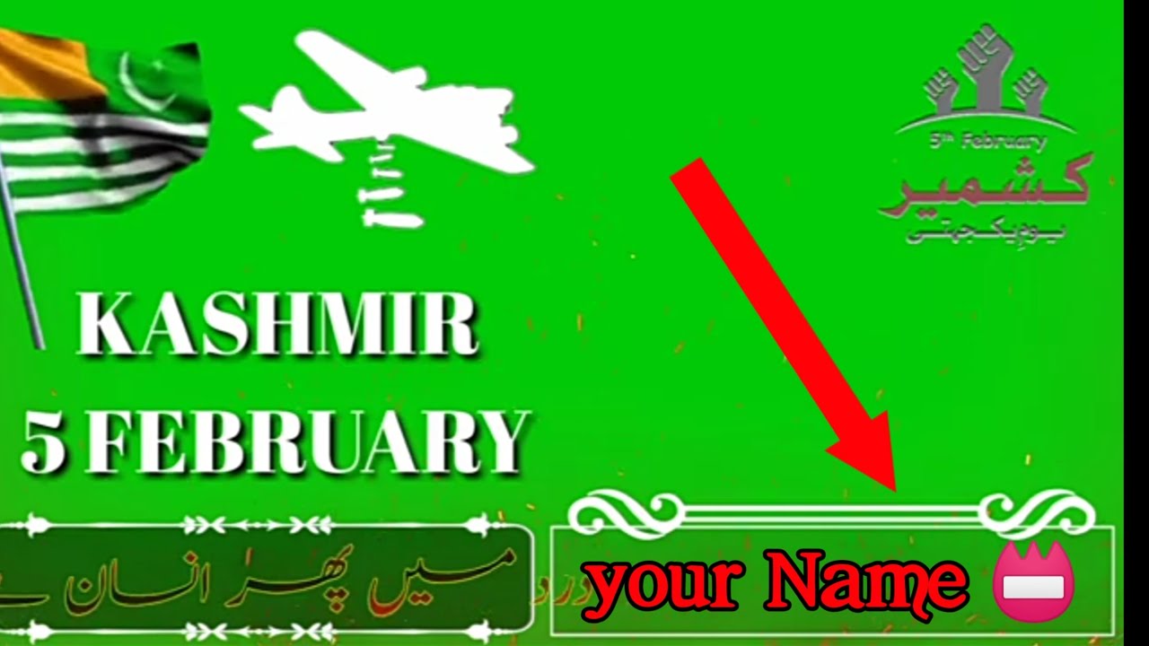 Kashmir day green screen status 🌹 whatsapp status