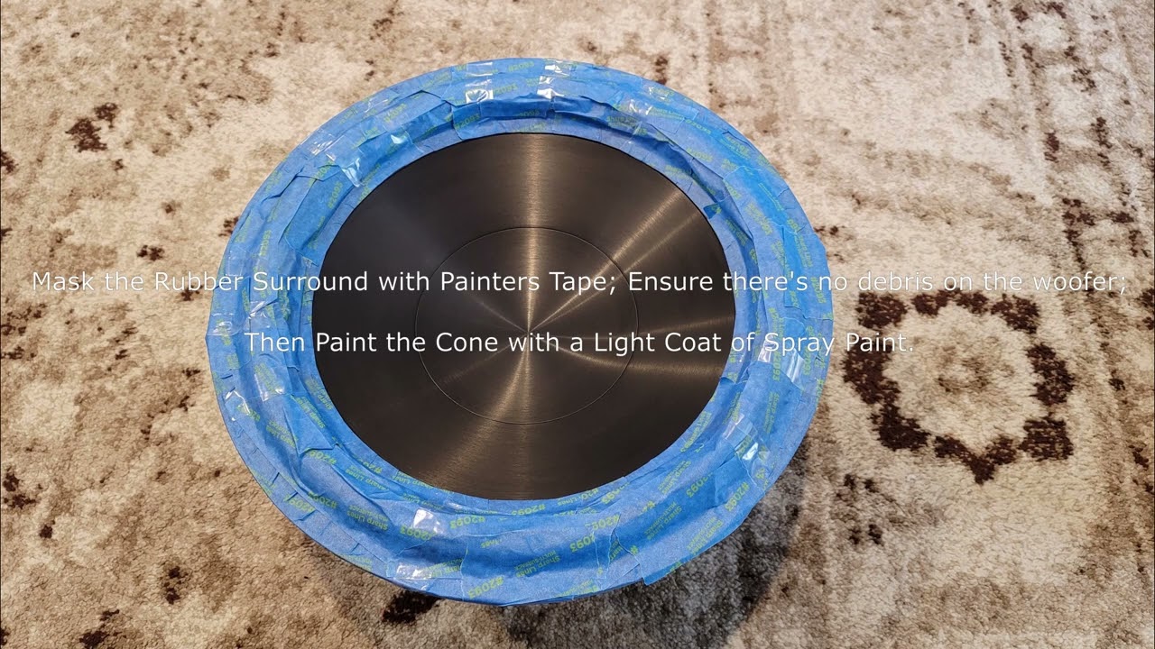 Painting your Subwoofer Cones