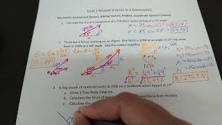 Physics Final Study Guide: Unit 3 Review Part 1