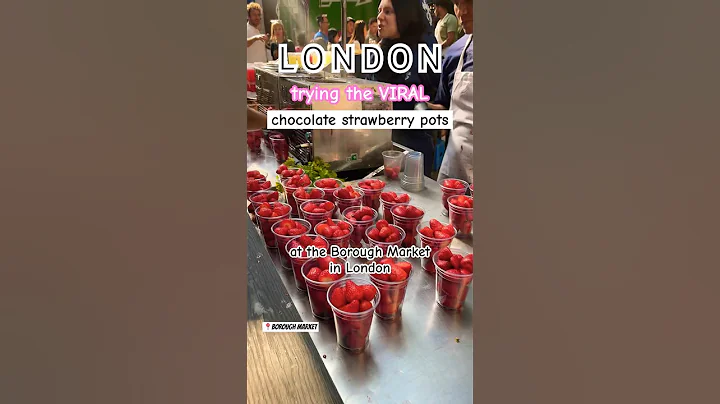 Trying the VIRAL Chocolate Strawberry Pots at London’s Borough Market 🍓 #boroughmarket #londonvlog