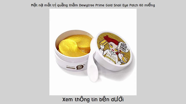 Mặt nạ mắt gold snail review