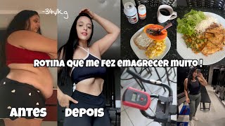 ROTINA QUE ME FEZ EMAGRECER 34,1kg | REEDUCAÇÃO ALIMENTAR 🏋🏻‍♂️🥗
