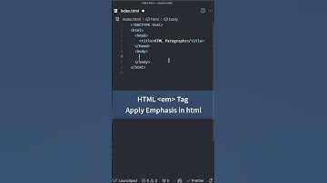 Text Formatting Tags in HTML, em tag for Emphasis Style | HTML CSS Tutorial for Beginners #html