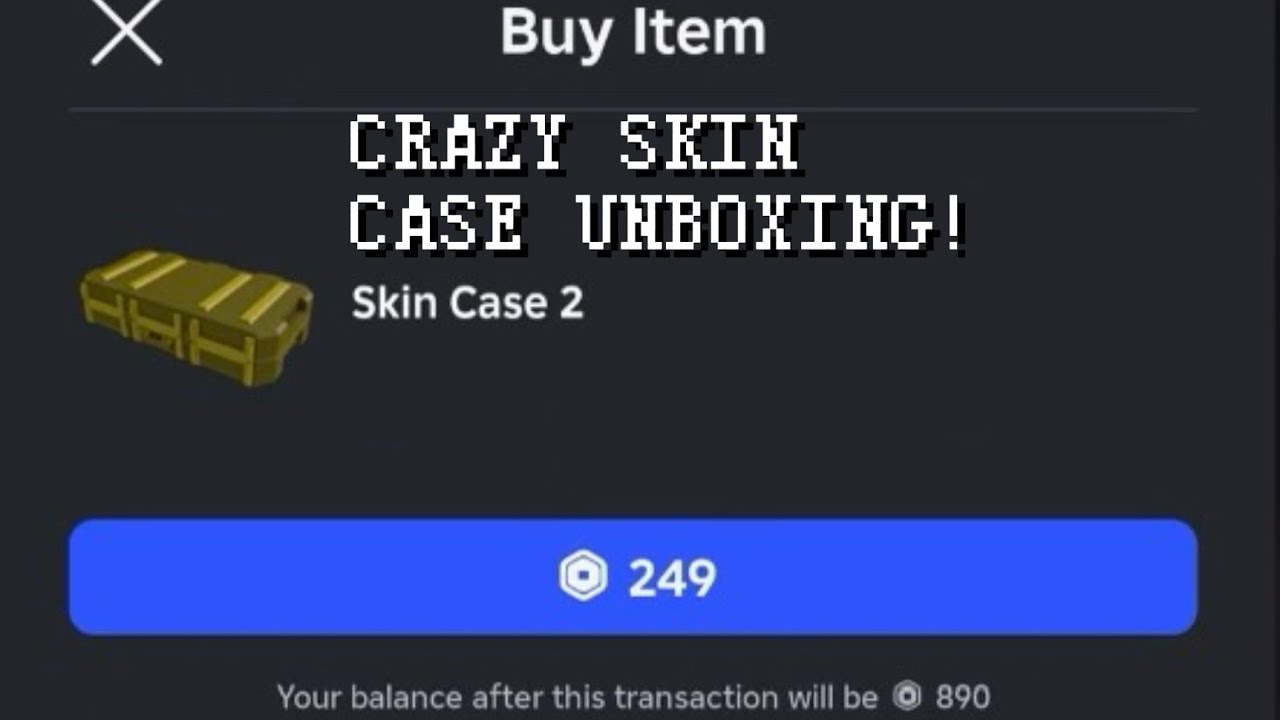 Roblox Rivals Crazy SKIN Case 2 UNBOXING! - YouTube
