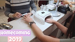 Getting Our Nails Done for FIRST HOMECOMING! | Ombré Nails