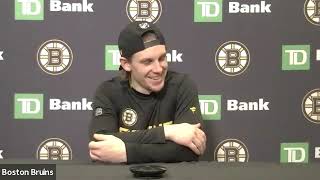 Erik Haula On HIs First Goal of Season | Postgame Interview | Bruins vs Devils 11-13
