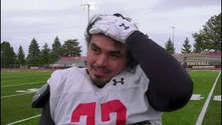 Bulldog Football Spring Practice - Sio Saipaia Media Session