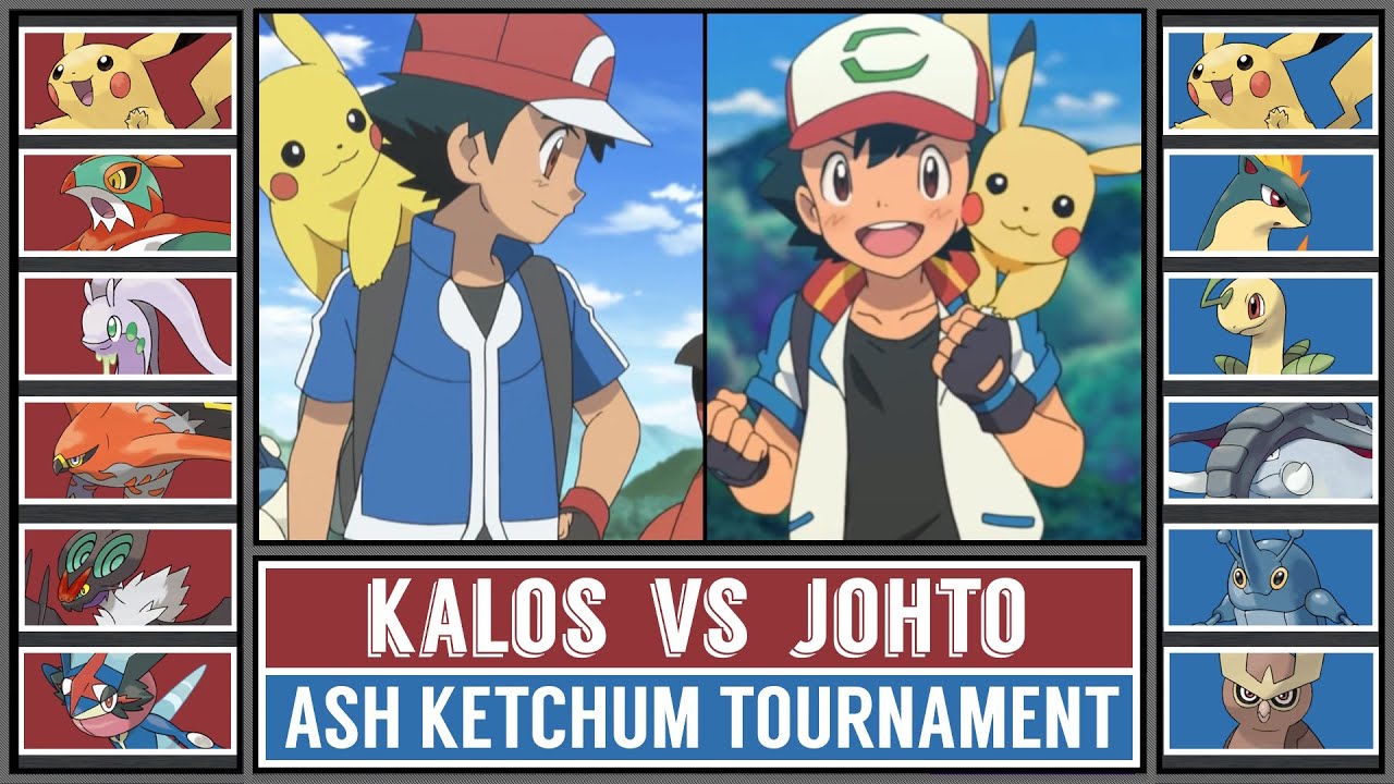 Kalos Ash Vs Johto Ash | Ash Ketchum Pokémon Tournament [Battle #2] -  Youtube