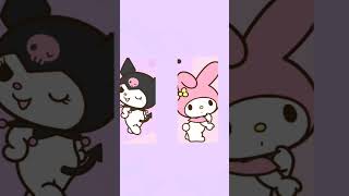 Kuromi and My Melody matching pfps. YT is shortening it