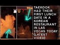 OMG!😱💋Taekook Had Their First Lunch Date In A Korean Restaurant In Las Vegas Today(New)#bts#jungkook
