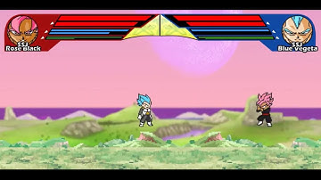 DBZ Ultimate Power 2 - SSJB Goku & Vegeta VS SSJR Black & Zamasu