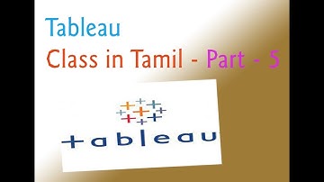 Tableau Online Tutorial | Class in Tamil | Part 5