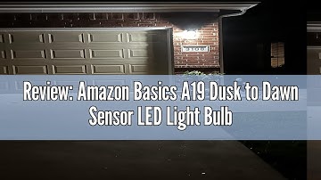 Review: Amazon Basics A19 Dusk to Dawn Sensor LED Light Bulb