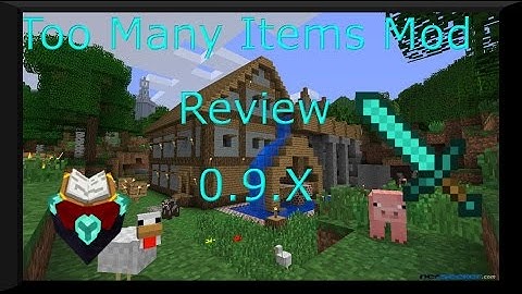 Too Many Items Mod Review: Minecraft PocketEdition 0.9.X