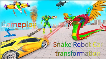 Snake Robot Car Transfomation Gameplay Level (1)