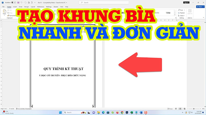 Hướng dẫn tạo khung bìa trong word 2010 năm 2024