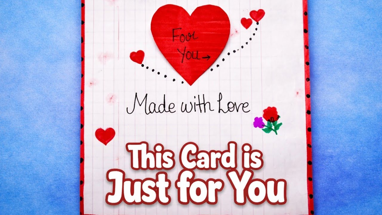 Handmade Love Card 💌 | Easy Paper Craft Card | Made With Love ❤️
