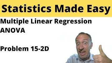 Statistics - Module 15 - Multiple Linear Regression - Problem 15-2D