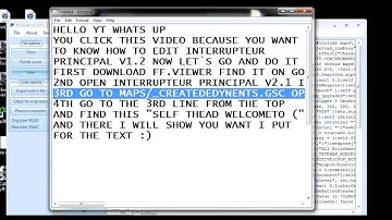 HOW TO EDIT TEXT IN INTERRUPTEUR PRICIPAL V1.2