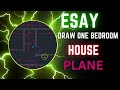 EASY DRAW ONE BEDROOM HOUSE PLAN IN AUTOCAD