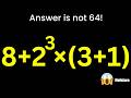 8 2 3 1 Answer Is NOT 64