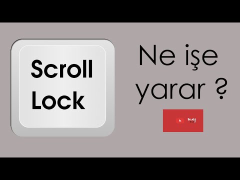 Video: Scroll Lock Tuşu Ne Işe Yarar?