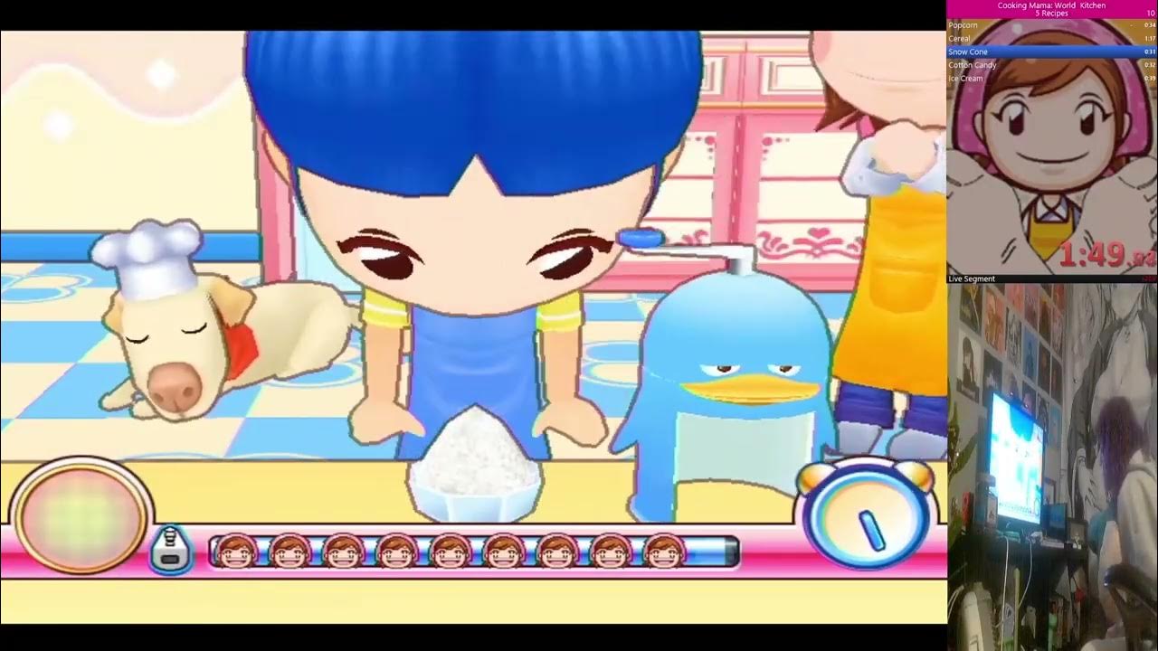 Cooking mama world kitchen world record 5 recipe speedrun youtube