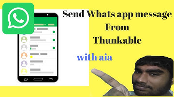 Send whatsapp message from thunkable/ app inventor || e-learning hindi
