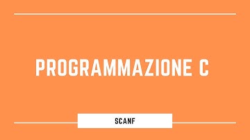 Programmazione C - #4 - introduzione scanf e flusso di esecuzione
