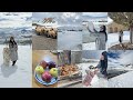 كنت غنموت ليه في طريق 😱اخيرا وصلنا على خير ❄️🌨️🗻الله على مناظر في بلادنا🇲🇦