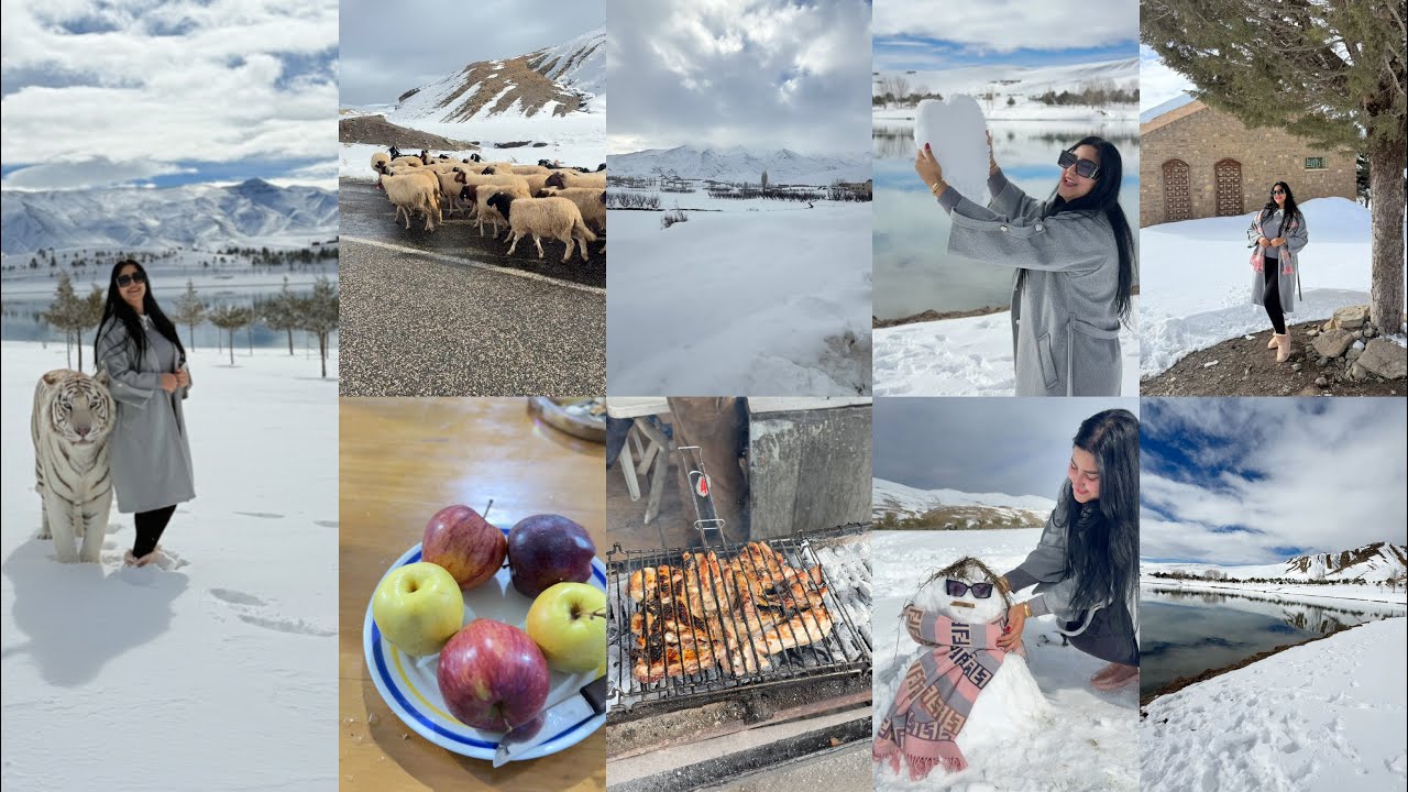 كنت غنموت ليه في طريق 😱اخيرا وصلنا على خير ❄️🌨️🗻الله على مناظر في بلادنا🇲🇦