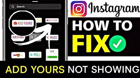 Add Yours Sticker Not Showing in Instagram Story | Add Yours Missing Instagram Problem