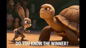 The Tortoise and the Hare | Animated Moral Story for Life Lessons