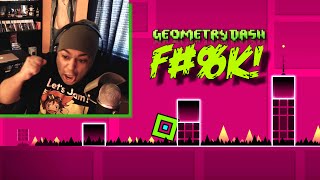 [HILARIOUS!] GEOMETRY F#%K! [GEOMETRY DASH] [RAGE] screenshot 3