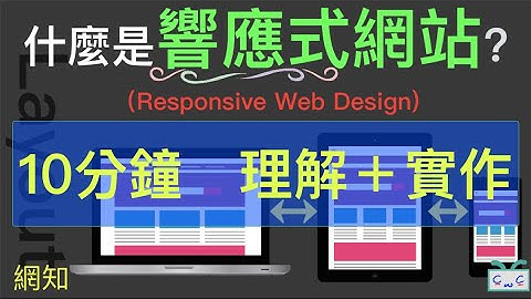 【網知系列 EP0４】什麼是『響應式網站』Responsive Web Design?十分鐘，理解＋實作