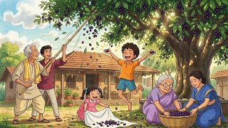 Nani Ke Gao Main Garmiyon Ki Chhuttiyaan ❤️ | Ghibli Style | Hindi Cartoon Story