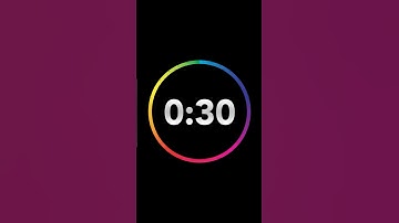 ⏱️30 Second Timer with Clock Ticking Sound & Finish Ding 🔔 #timer