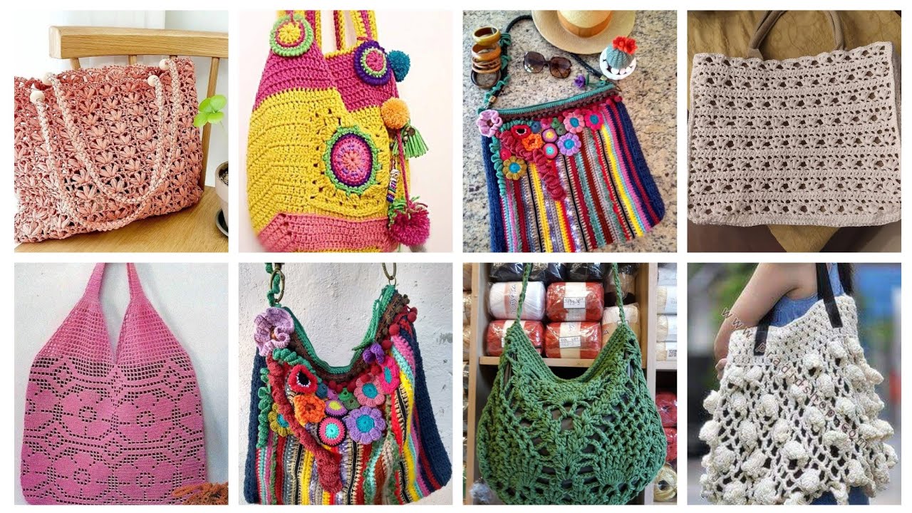 Более 200 привлекательных сумок, связанных крючком, для прекрасных девушек