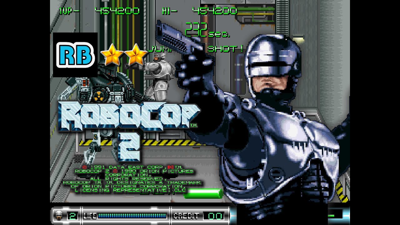 1991 [60fps] Robocop 2 (Euro) 1908500pts Nomiss ALL - YouTube