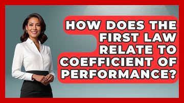 How Does The First Law Relate To Coefficient Of Performance? - Thermodynamics For Everyone