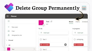How to delete a Microsoft Planner group (Easy Deletion)